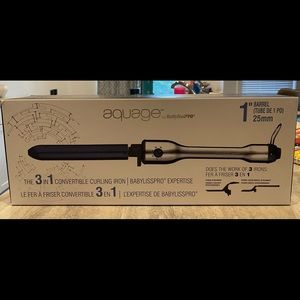 Aquage by Babybliss Pro 3 in 1 curling iron 1” barrel